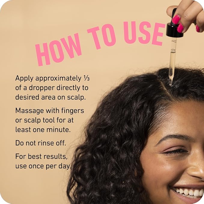 BOLDIFY Hair Growth Serum - 2 oz, 30 Natural Boosters + 4 Clinically Proven Peptides, Lightweight Non-Greasy Scalp Treatment for Thicker, Fuller Hair for Women & Men