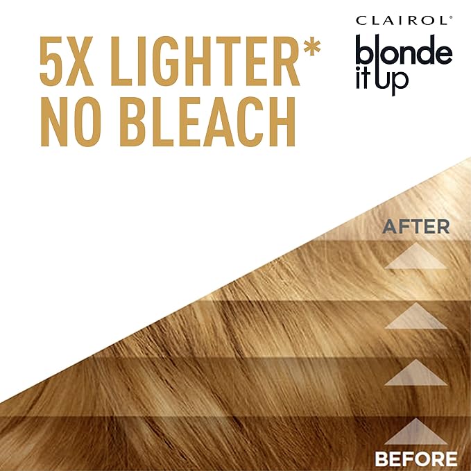 Clairol Blonde It Up Permanent Hair Dye, Platinum Blonde Hair Color, Pack of 2
