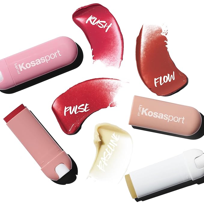 Kosas Lipfuel Hyaluronic Active Sport Lip Balm - Hydrates, Energizes and Protects - Natural Lip Treatment and Care (Pulse)