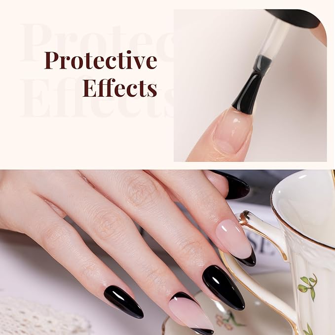 Beetles Matte Top Coat Gel Nail Polish Gel Top Coat & Base Set, 3Pcs Matte & Shiny Top Coat Nail Polish and Base Coat, No Wipe Long Lasting High Gloss and Matte Effects Soak off Uv DIY at Home