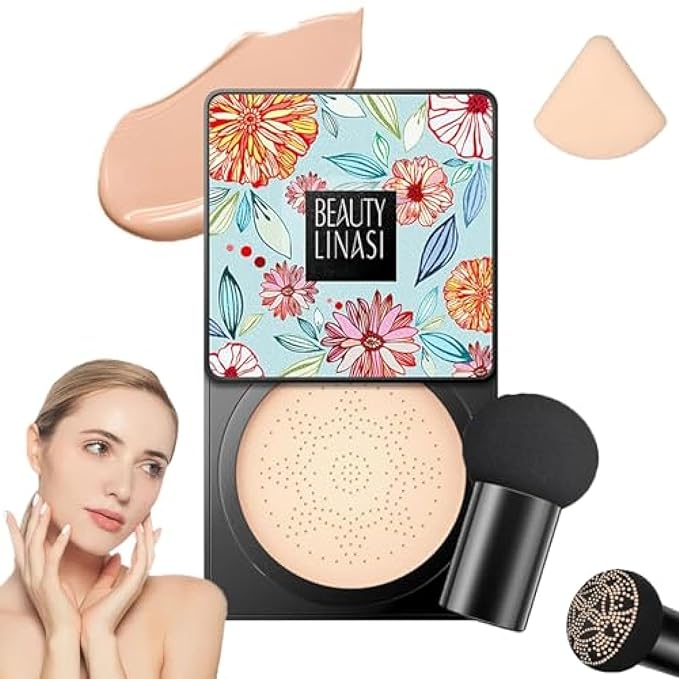 EdmEr Beauty Cream, Beauty Linasi Clear Cover Beauty Cream, Air Cushion Cc Cream, Moisturizing Concealer, Makeup Long Lasting, A-Natural