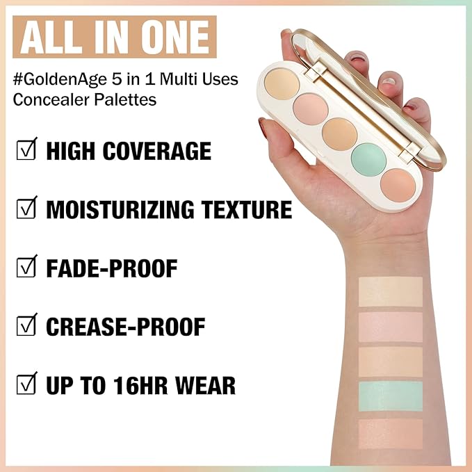 FOCALLURE #GoldenAge 5 in 1 Multi Uses Concealer