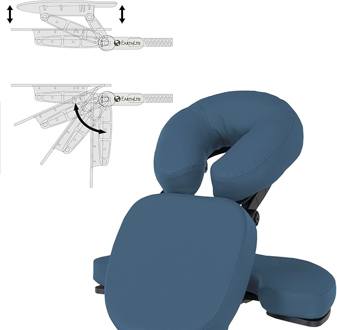 EARTHLITE Portable Massage Chair AVILA II - Premium Folding Spa/Massage/Tattoo Chair incl. Rolling Carry Case