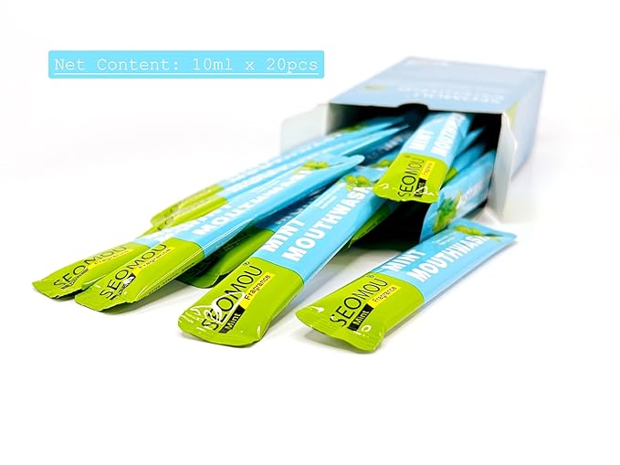 24K Gold Eye Mask Anti-Wrinkle 60 pieces + Portable Mint MouthWash Included Antibacterical Long Lasting Plant Extract 20 pieces