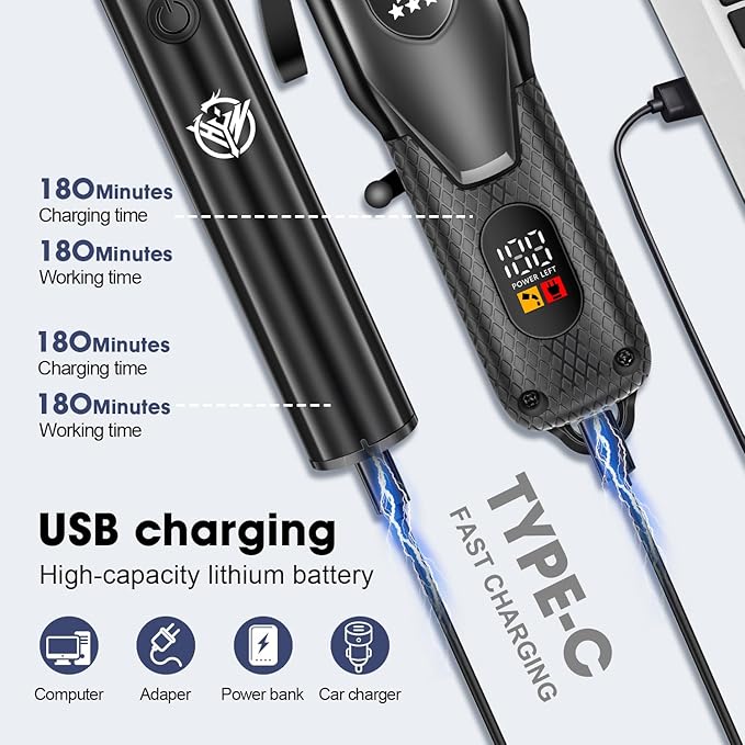 Professional Hair Clippers Set for