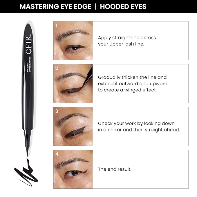 OFIR Eye Edge Liquid Eyeliner Pen | Water and Smudge Proof | Long Lasting Matte Finish, Soft Tip with Bold Pigment | Cruelty Free Formula | Black Eyeliner for Women | Marine - Teal Jade | 0.04 Fl Oz