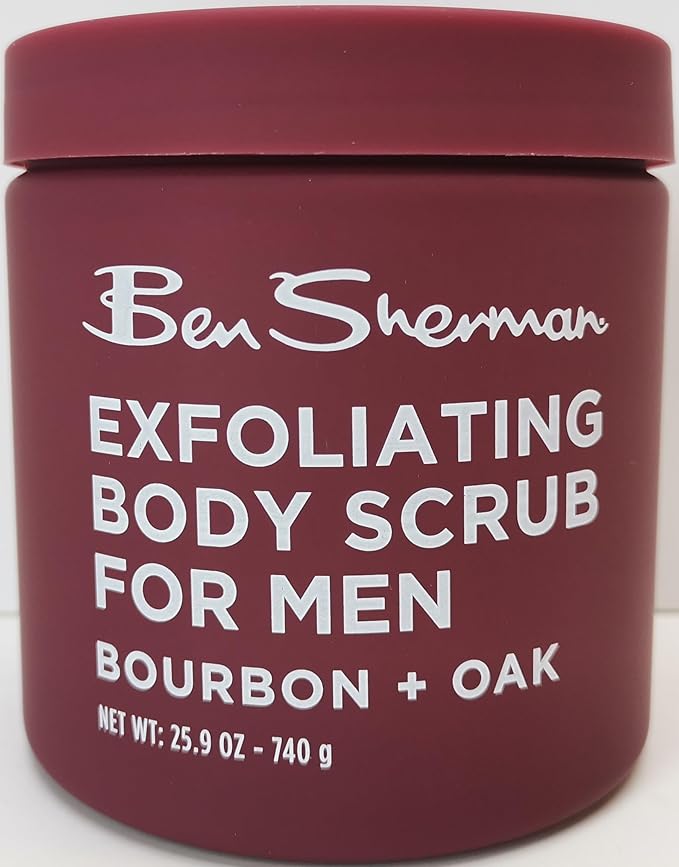 Ben Sherman Exfoliating Body Scrub For Men with Shea Butter Vitamin A and C, Moisturizing Hydrating Body Scrub for Healthy Skin