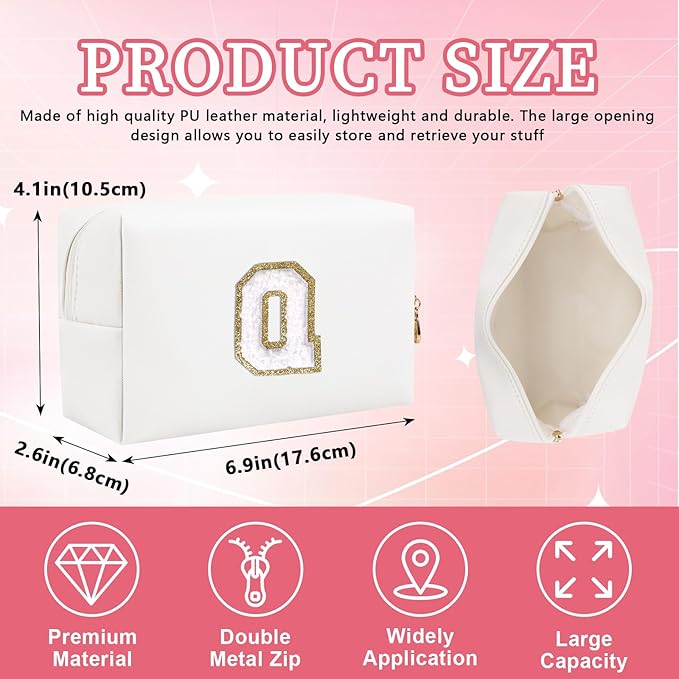 Personalized initial letter patch makeup