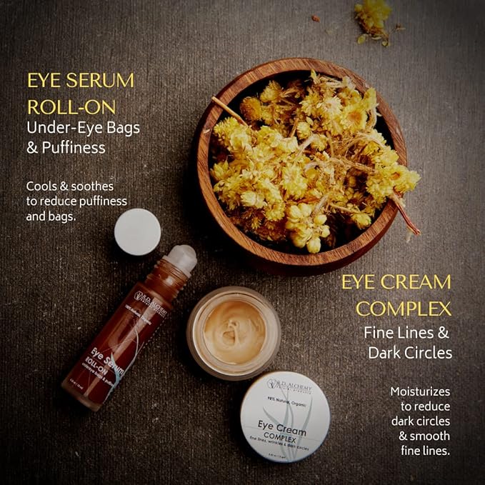 RD Alchemy - Natural & Organic Eye Cream Complex - Best Eye Cream for Dark Circles, Wrinkles, & Eye Bags. Anti Aging Retinol & Peptides Lighten Dark Circles & Smooth Fine Lines & Crow's Feet
