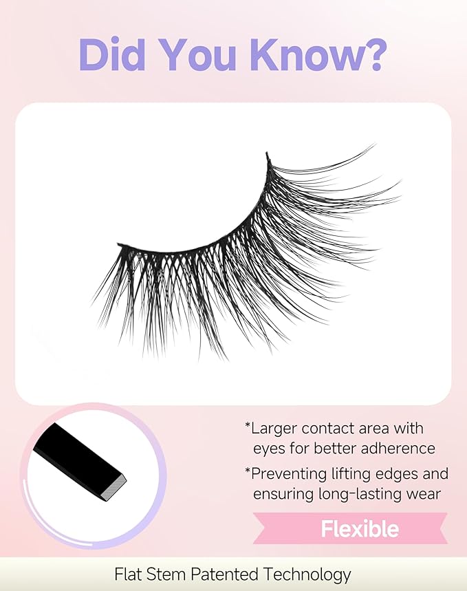 Half Lashes Natural Half Eyelashes Cat Eye Corner Lashes Narutal Look Wispy Lashes False Half Lashes 3/4 Lashes End Lashes Half-03