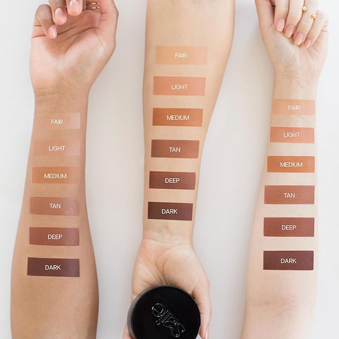 Saie Sun Melt Cream Bronzer - Buildable Balm Face Bronzer for Effortless Sculpting - Cream Contour Enriched with Vitamin C, Nourishing Skincare Ingredients & a Natural Finish - Medium Bronze (1 oz)