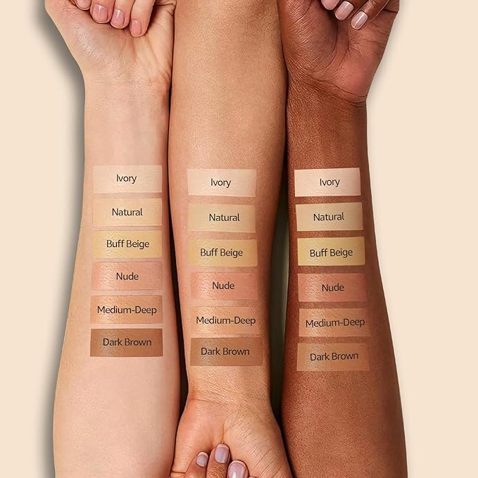 Air Cushion CC Cream Foundation - Mushroom Head BB Cream Face Makeup Moisturizing Concealer Brighten Long-Lasting, Even Skin Tone for All Skin Types (Dark Brown, 1 PCS)