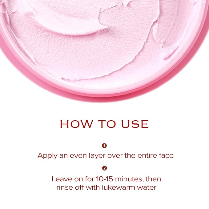 Very Berry Wash Off Pack | Korean Sauna Face Mask | Berry Complex + Fermented Ingredients for Skin Barrier | Instant Glow Up Effect | Whipped Cream Pack for Textured, Dry Skin 3.38 FL OZ