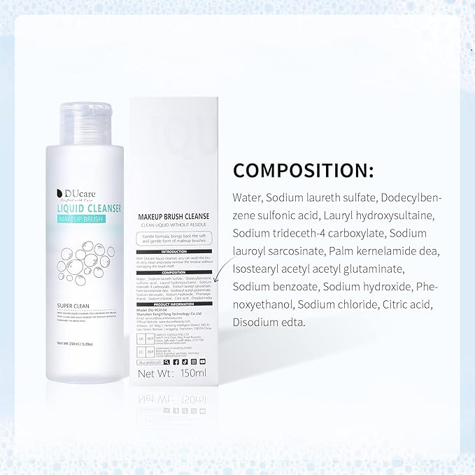 DUcare Makeup Brush Cleaner Shampoo Soap Solid Brush Cleaning Mat Removes Cosmetic Color Brush Cleaner Pad for Cleaning Makeup Sponges Brushes