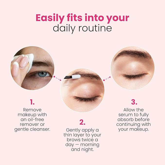 Eyebrow Growth Serum | Natural Thickening & Strengthening Formula | Biotin, Peptides, and Botanical Extracts | Vegan, Gentle, Non-Irritating