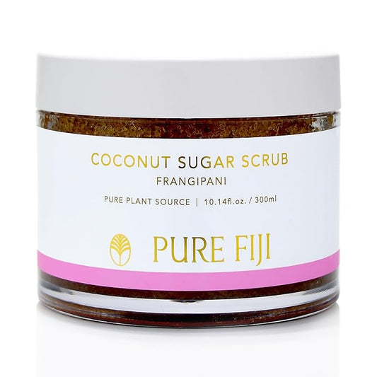 Pure Fiji Coconut Sugar Body Scrub, Frangipani (10.14 Oz /300ml)