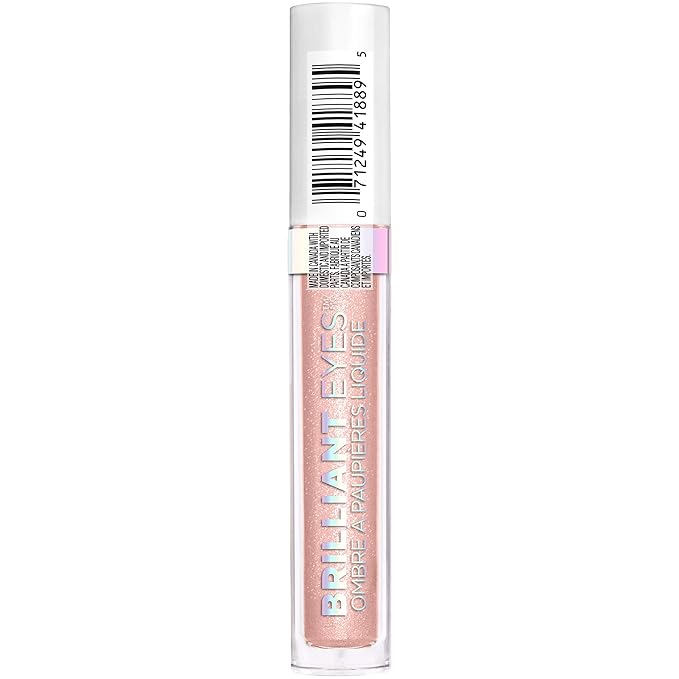 L'Oreal Paris Brilliant Eyes Shimmer Liquid Eye Shadow, Longwearing Lasting Shimmer, Crease Resistant, Flake-Proof, Precision Applicator, Quick Dry, Non-Greasy, Paradise Star, 0.1 oz.