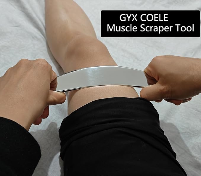 4 in 1 Stainless Steel Gua Sha Muscle Scraper Tool, Professional IASTM Physical Therapy Tool Set for Massage and Scraping