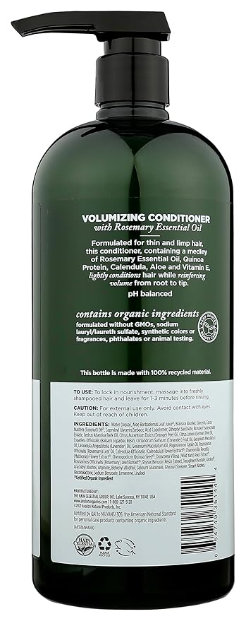 Avalon Organics Rosemary Conditioner, 32 oz