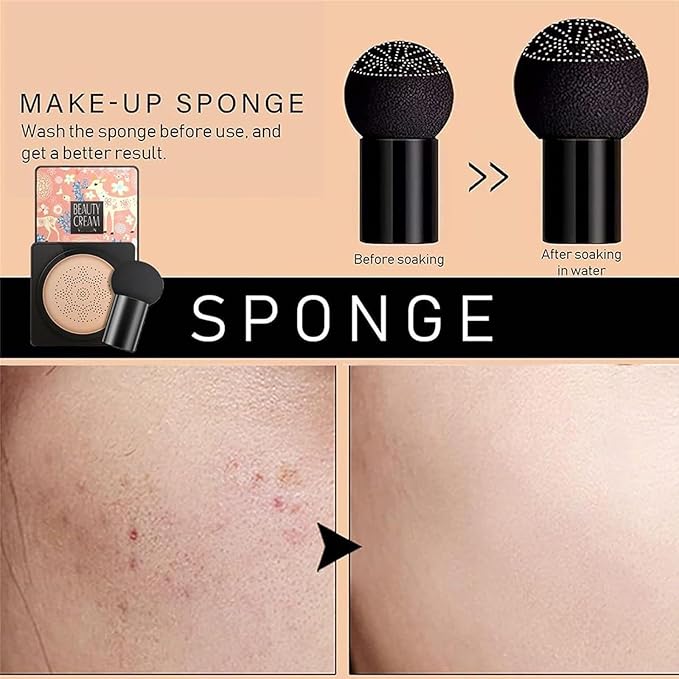 EdmEr Beauty Cream, Beauty Linasi Clear Cover Beauty Cream, Air Cushion Cc Cream, Moisturizing Concealer, Makeup Long Lasting, A-Natural