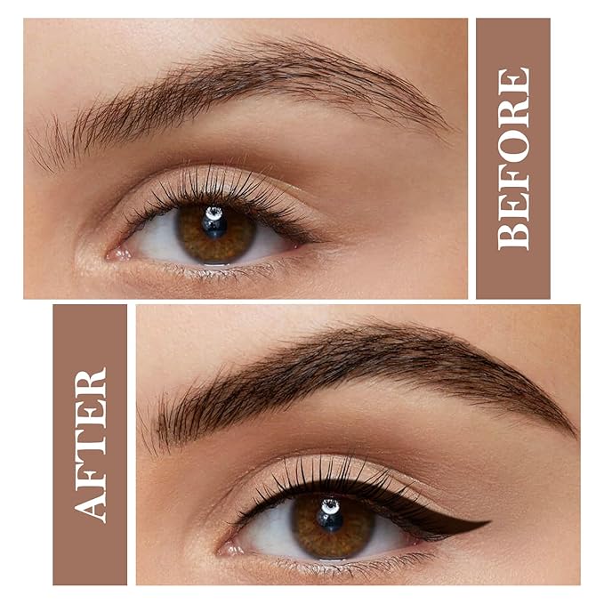 Cream Eyebrow Duo Kit, Brow Powder and Eyeliner Gel, Eye Brow Pomade Waterproof Highly Pigmented, Filler Thicker Brows, with Dual Head Brush