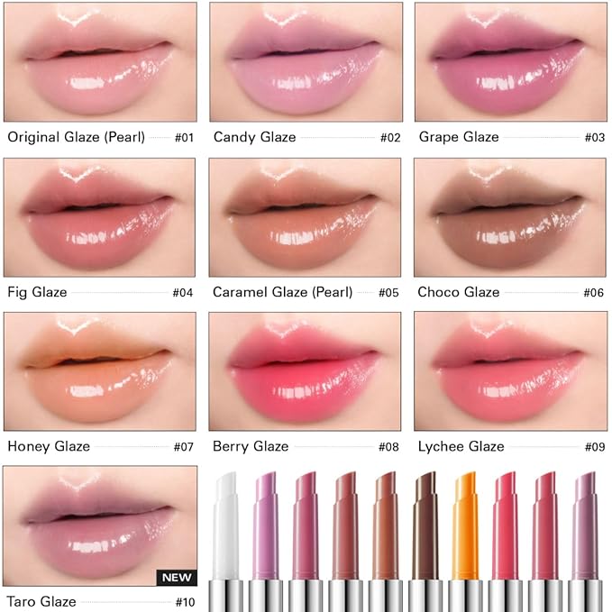 BBIA Over Glaze Stick - Lip Plumping Gloss Melting Balm Lipstick, Intensive Volume Up, High Shine & Glossy, Ultra Watery Moisturizing & Volumizing, Glowy Texture, Korean Lip Makeup (03 GRAPE GLAZE)