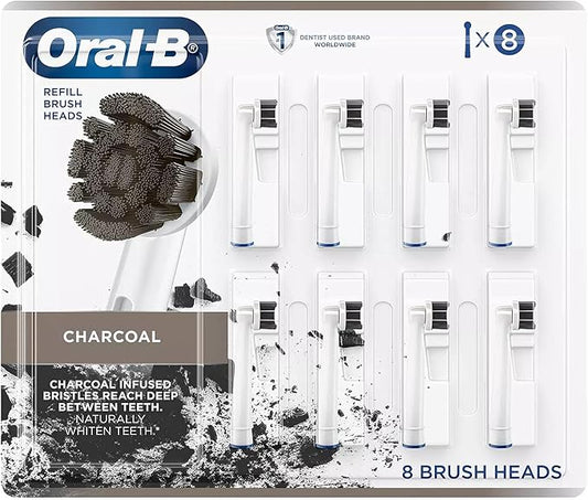 Oral-B Charcoal Refill Brush Heads (8-Pack)