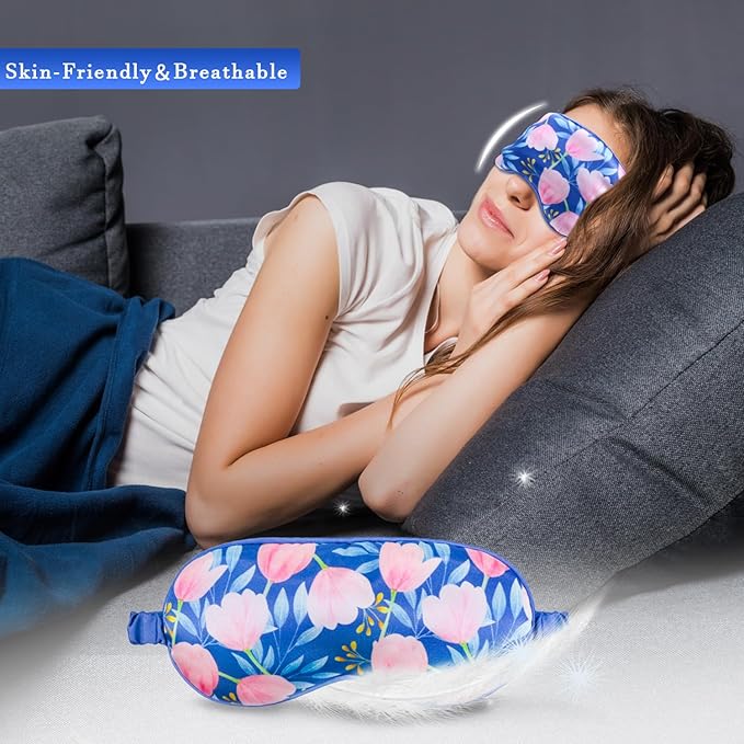 Heated cold eye mask silky