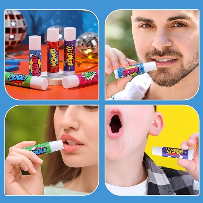 100 Pcs Hero Party Favors Lip Supplies