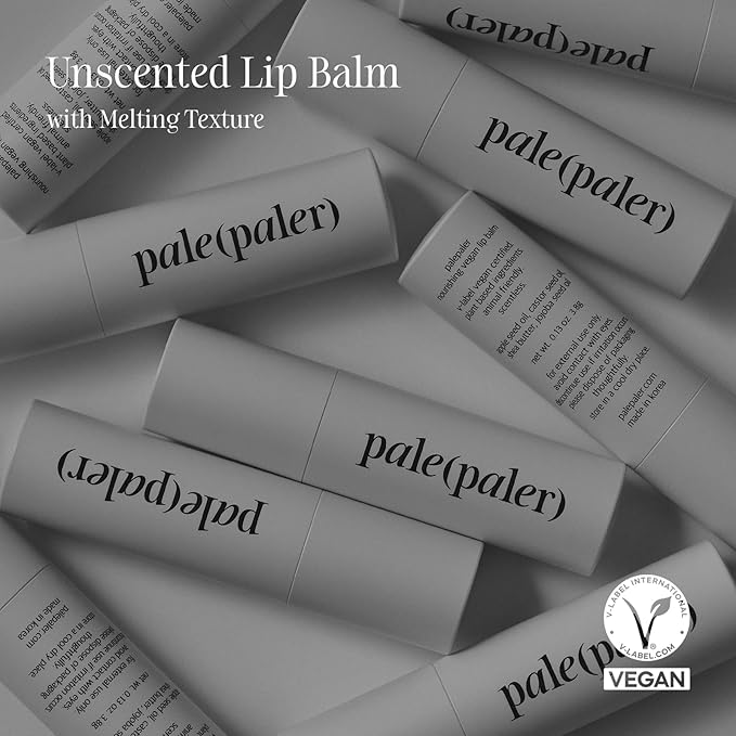 Nourishing Vegan Lip Balm, Unscented Lip (Clear))