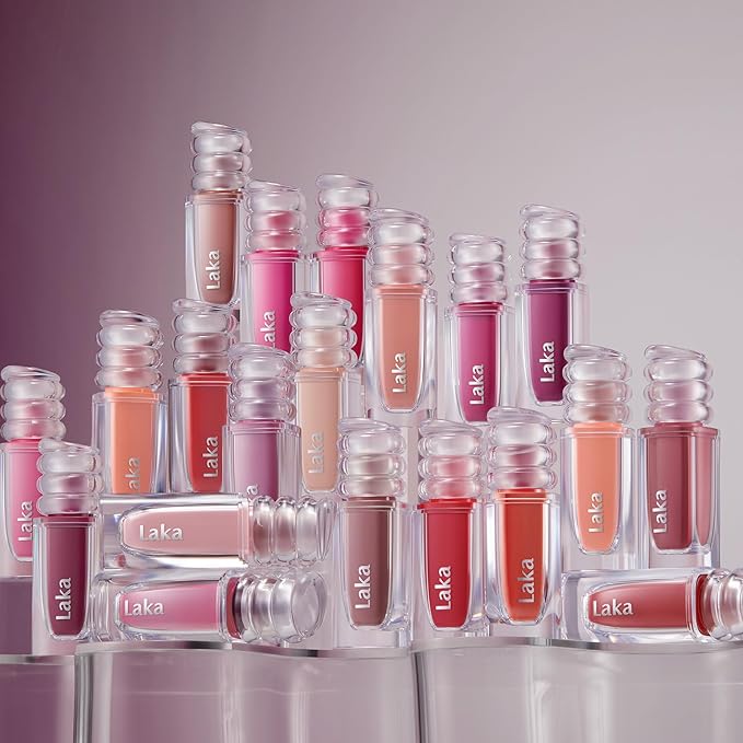 Laka Maxi Glayer Tint 3.8g/0.13oz., Glass Layer of Gloss, Ultra Glow & Vivid Layerable Pigments, High Shine Lip Oil, K-Beauty (#618 Chase)