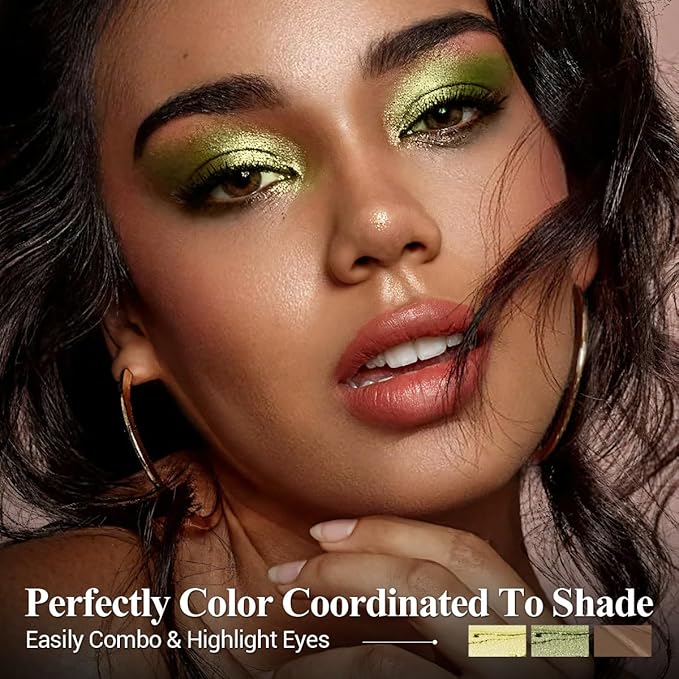 Neutral Eyeshadow Stick Makeup Set, Metallic Shimmer Matte Cream Eye Shadow Eyeliner Brightener Pencil Crayon - Classic 6PCS A007