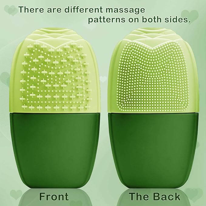KOGITI Face Ice Mold & Roller - Ice Facial Massager for Puffiness Relief & Skin Care, Green