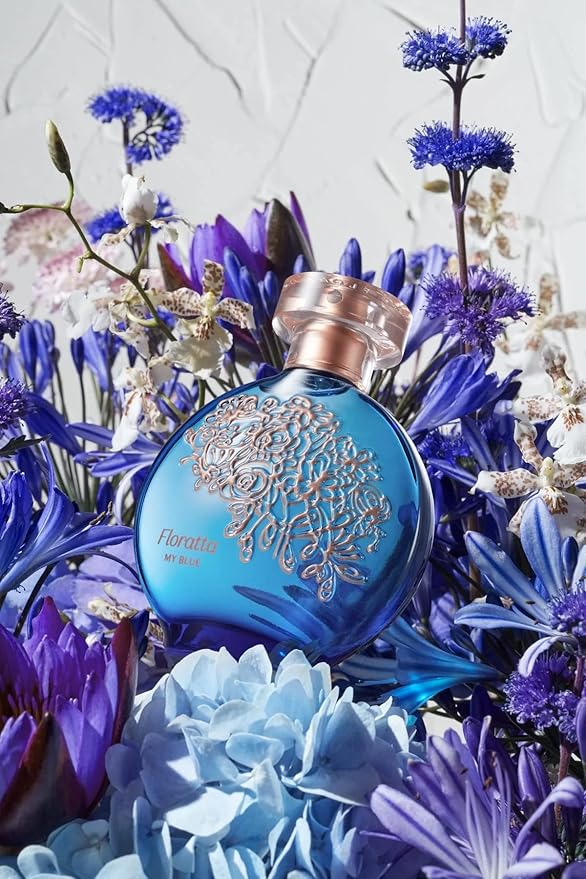 O Boticário Floratta My Blue Eau de Toilette, Long-Lasting, Woody Floriental Fragrance Perfume for Women, 2.5 Ounce