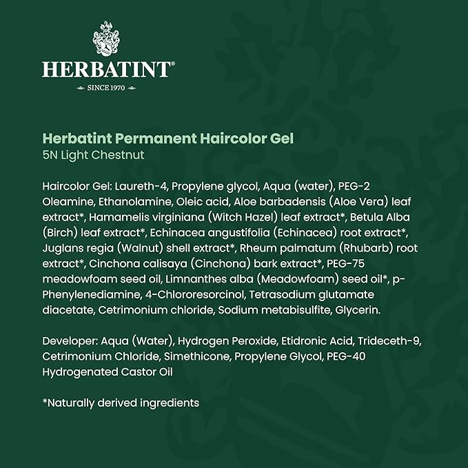 Herbatint Permanent Haircolor Gel, 5N