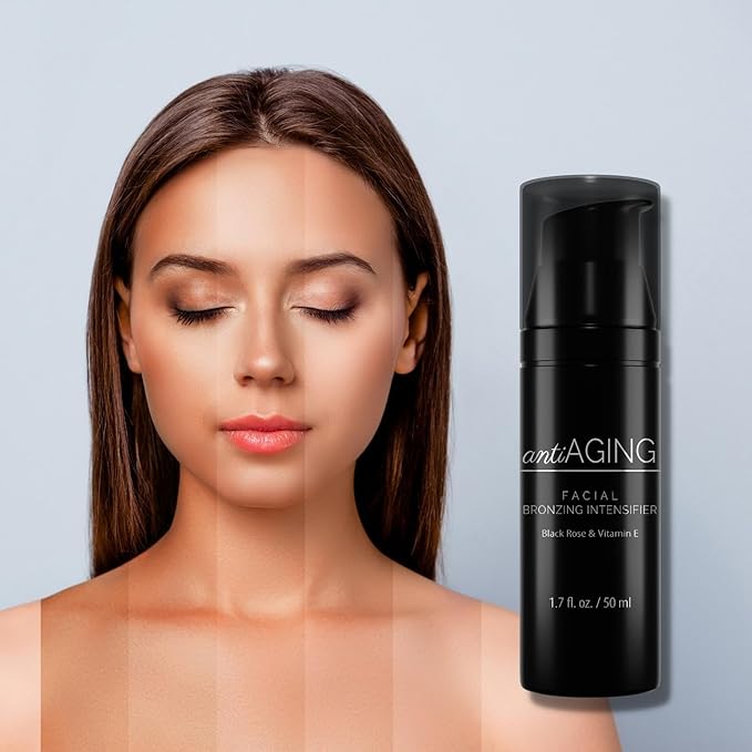 Onyx Anti-Aging Indoor Face Tanning Lotion - Accelerates Tanning, Hydrates & Protects Skin Aging, Intense Tanning Moisturizer, 1.7 fl oz