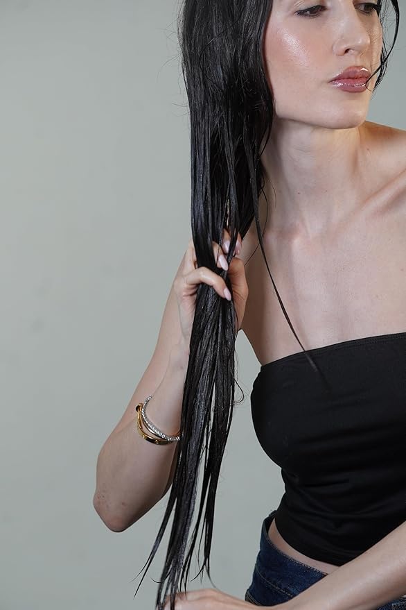 PREVIA Hydrating Biphasic Leave-In Conditioner Spray | Moisturizing & Anti-Frizz Reconstructive Treatment with White Truffle | Detangle & Repair Dry Damaged Hair | Vanilla & Bergamot Scent | 6.7 oz