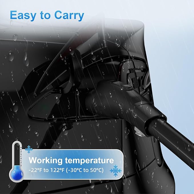 J1772 to Tesla Charger Adapter, Max 80A 250V Fast Charging Only for Tesla Model 3/Y/X/S/Cybertruck Charging Adapter, Compatible with SAE J1772 EV Charge to Tesla Adapter