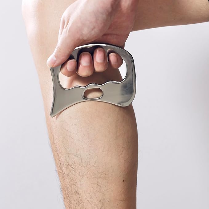 Gua sha Set, IASTM Tool Gua Sha Stainless Steel Muscle Scraper Set of 6 Picese for Soft Tissue Therapy and Reduce Arms,Legs,Back, Shoulder Muscle Pain(6C pcs)…