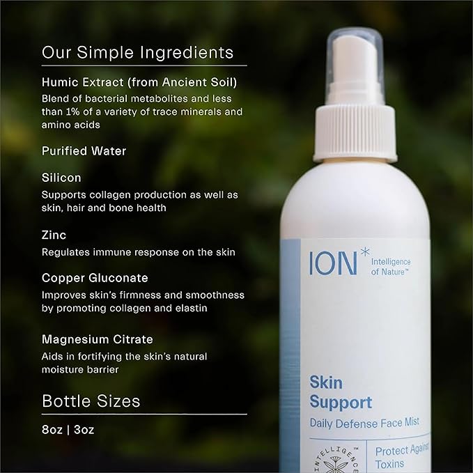 ION* Intelligence of Nature Skin Support Face Mist Hydrating Spray - Refreshing Facial Mist Spray for Daily Use, Travel Size, Vegan Friendly Formula for Women & Men - 3.4 fl oz (Pack of 1)