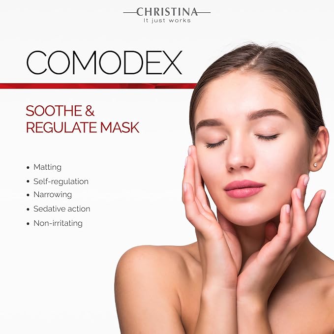 -CHRISTINA- Comodex - Soothe & Regulate Facial Mask for Oily Skin | Balances Sebum Secretion | Face Masks Skincare | Prevents Blemishes Reoccurrence 75ml