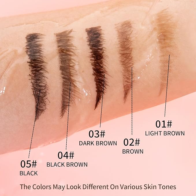 Eyebrow Pencils for Women, 2-in-1 Dual-Ended Microblading Eyebrow Pencil Waterproof with 2 Fork Tip and Spoolie Brush for Hair-Like Natural Brows Eyebrow pen, Non-Dry, Last All-Day (Brown)