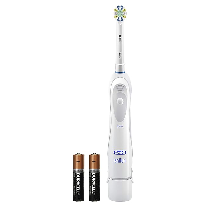 Oral-B Clinical Floss Action, Battery Powered Toothbrush, 1 Count -White