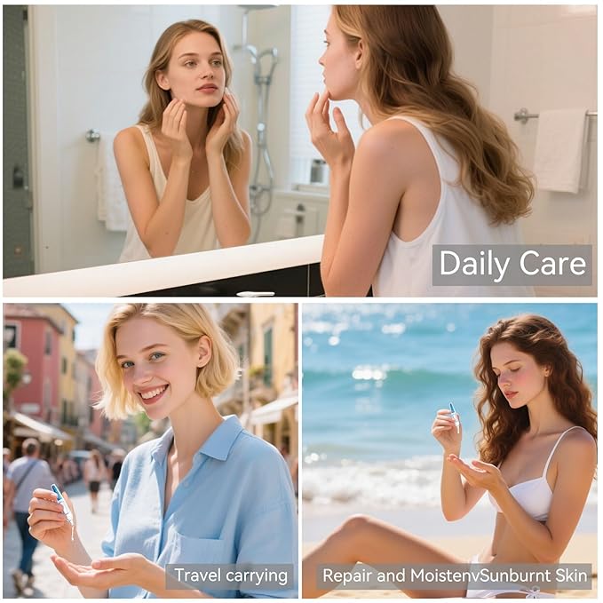 30 PCS Vitamin C Hyaluronic Acid Serum for Face, Ultra Hydrating Anti-Aging & Skin Firming Serum, Wrinkle-Reducing, Fast Absorbing, Deep Moisturizing