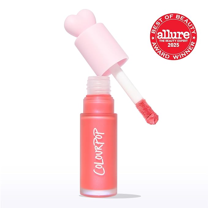 ColourPop Weightless Liquid Blush - Hydrating, Liquid Blush for Cheeks - Glowy, Pearl Finish with Hyaluronic Acid for a Healthy Glow - Designed with a Doe Foot Applicator - I Love It (0.3 Fl Oz)