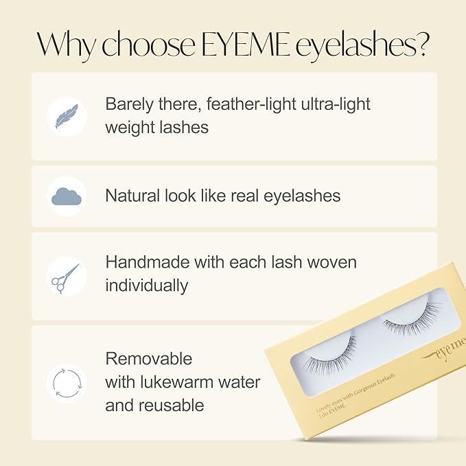 EYEME Eyelash NO.31 – 5 Pack Set, Flared & Voluminous False Eyelashes, Wispy Cat Eye Lashes for an Open-Eye Effect, Lightweight & Soft for All-Day Wear, K-Beauty