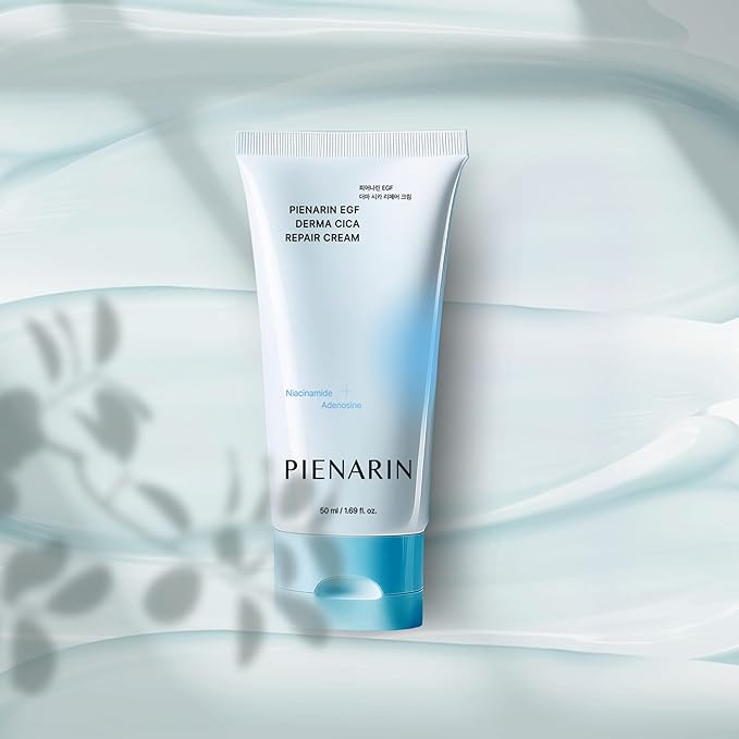 PIENARIN EGF Derma Cica Repair Cream, EGF Facial Moisturizer for Sensitive Skin, Redness & Barrier Repair | Korean Facial Moisturizer for Dry, Irritated Skin (1.69oz / 50ml)