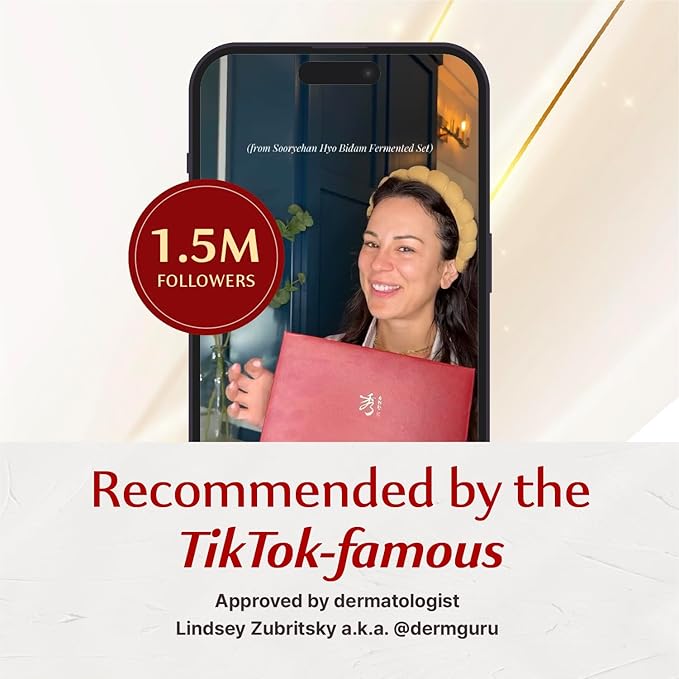 Sooryehan Hyobidam Fermented Bundle Gift Set (14fl oz) - Hyobidam Korean Skin Care Gift Set with Toner, Emulsion, Essence, Cream, Eye Cream, Mask & Foam,. Wild Ginseng Anti-Aging Hydration & Firming.