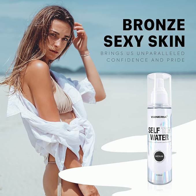 VANERIA Self Tanner Spray,Non-Sticky Streak-Free,Sunless