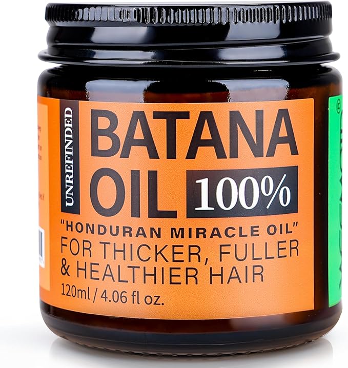 Batana Oil for Hair Growth Dr Sebi, 100% Raw Organic Batana Hair Mask from Honduras, Wild Growth Hair Oil, Scalp Oil Promotes Hair Thickness, Prevents Loss for Men & Women, 4.06 fl oz (1 Pack)